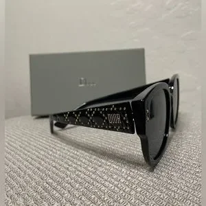 ?HP?New! Dior Lady Dior Studs 54MM Black/Gold Sunglasses✨ Case, Box & Cloth Dior | Accessories | Hpnew Dior Lady Dior Studs 54mm  main image 2
